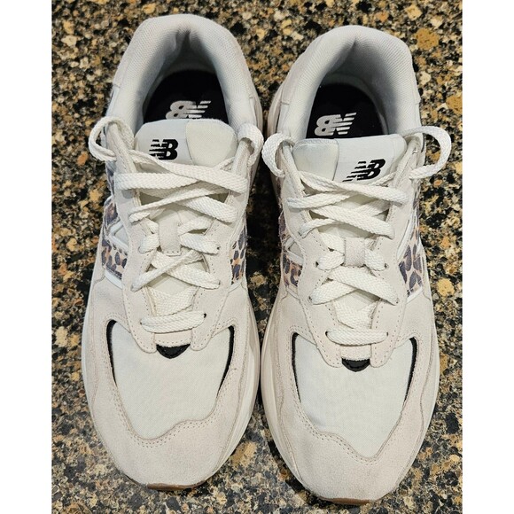 New Balance 57/40 Sea Salt Leopard Grey Gum Sole Shoes Womens Size 11 Width B - Picture 7 of 14